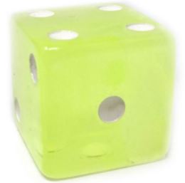 Tropical Colors Dice Collection: Lemon Color 2" Tropical Dice, per pair main image